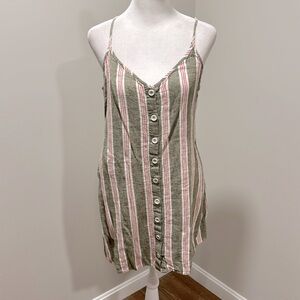 Forever 21 green and red striped dress